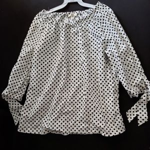 Polka dot blouse